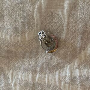 Authentic Silver & Real Diamond Hoop Earrings​